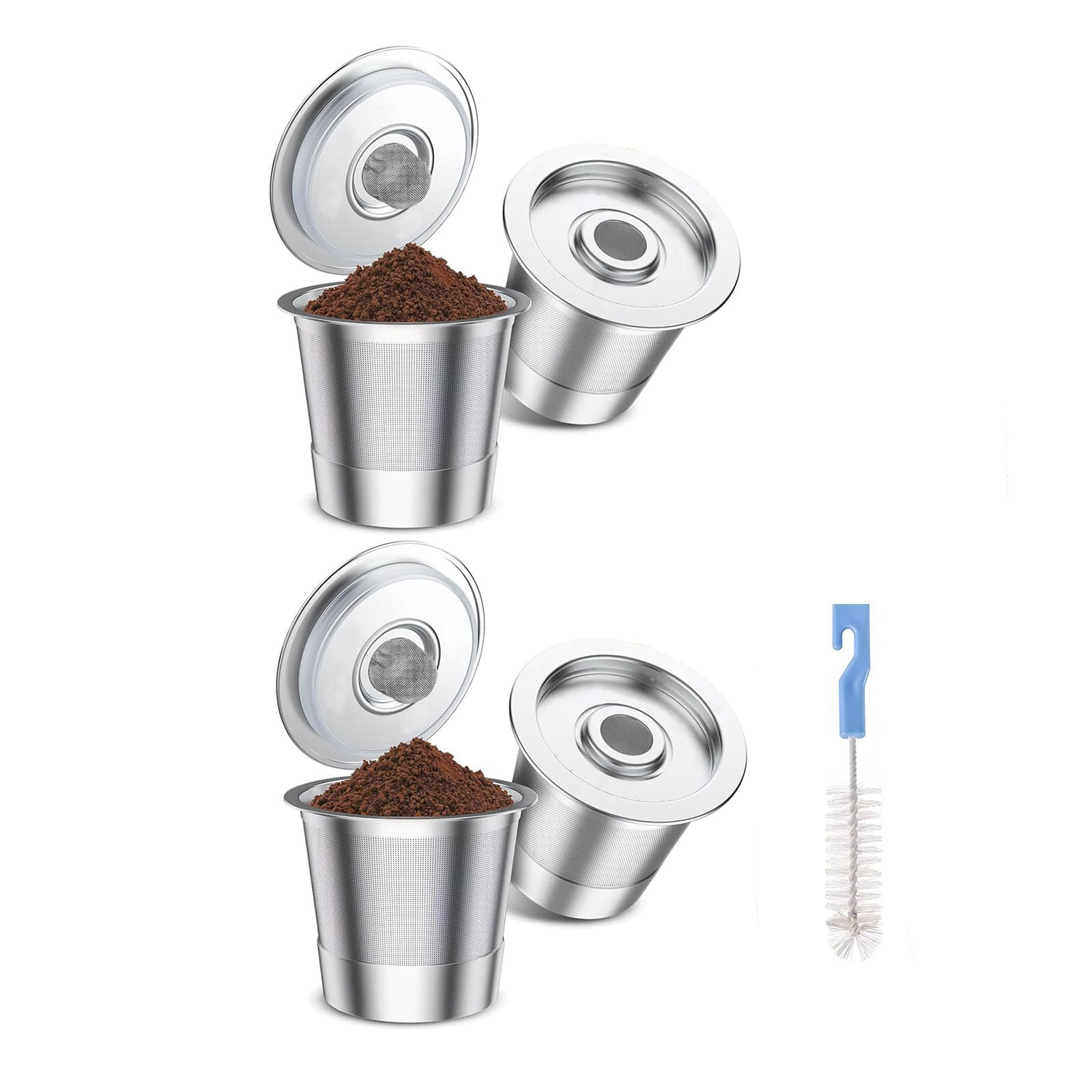 MURYE Strong Metal Coffee Strainer with Tools for Rich Taste and Easy Care Permanent Coffee Medication