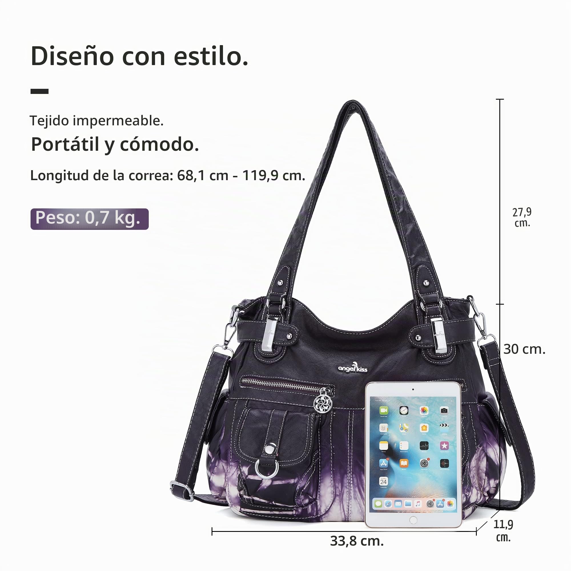 Angel Kiss Handbag With Crossbody Strap - Bolso tipo bandolera Mujer