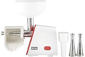 Weston Deluxe Electric Tomato Mill: Effortless Sauce Making for a Rich Culinary Experience