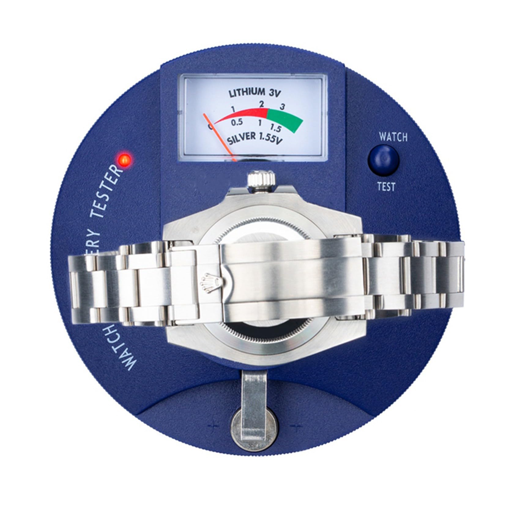 2X Testeur de Mouvement à Quartz, Testeur D'Impulsions de Batterie de Montre de Type Circulaire et Analyseur de Batterie de Pile Bouton 1,5 V 3 V
