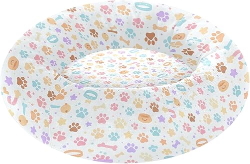 Pet Dog Beds Relieve Stress Fluffy Cat Cave Bed for Small Size Pets Sleeping XS Dog Paws