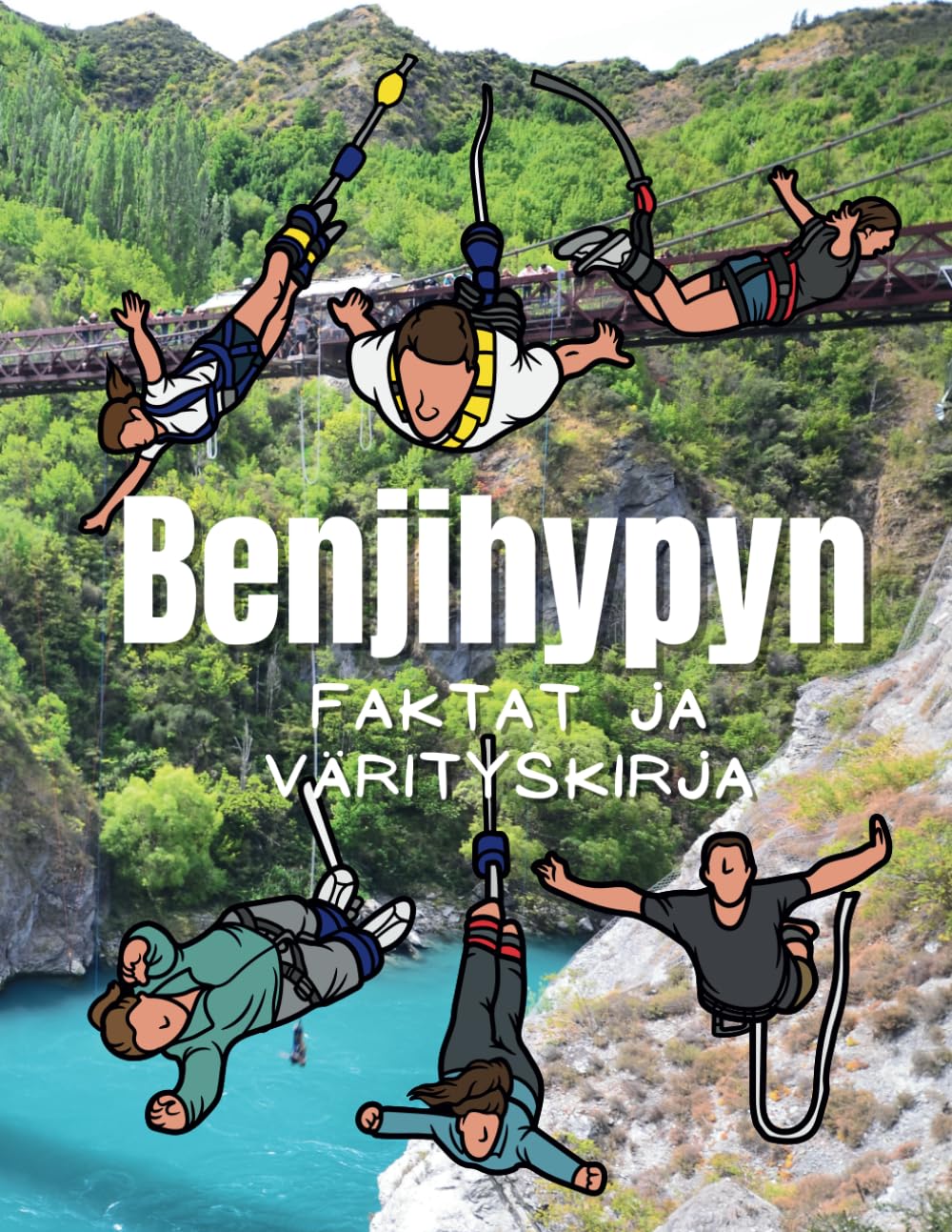 Benjihyppy faktoja ja värityskirja: Tehtäväkirja 2–12-vuotiaille lapsille