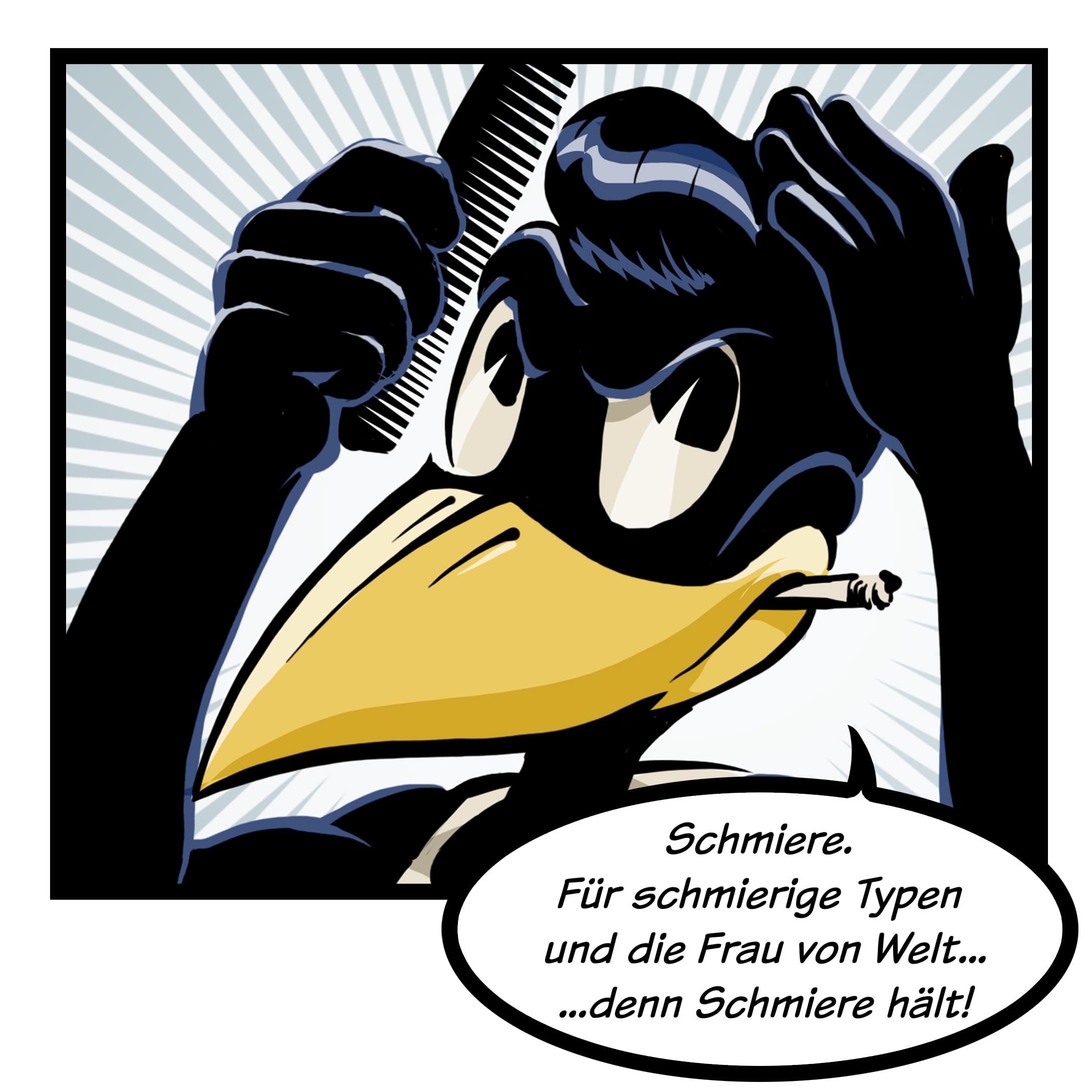 Rumble59 - Schmiere Pomade für Männer - Klassiker mit Kirschduft - 250 ml, starker Halt - wasserbasierte Haar Pomade, auswaschbar - Hairstyling Made in Germany