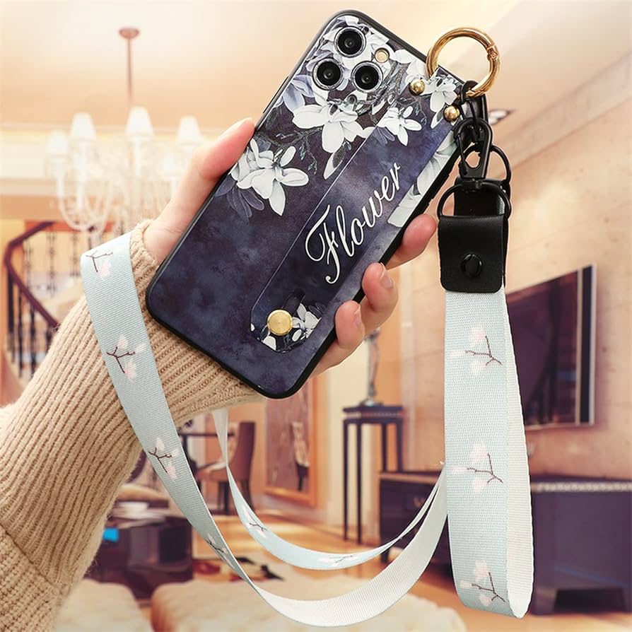 こあ スマホケース iPhone リストストラップ Amazon.co.jp: For