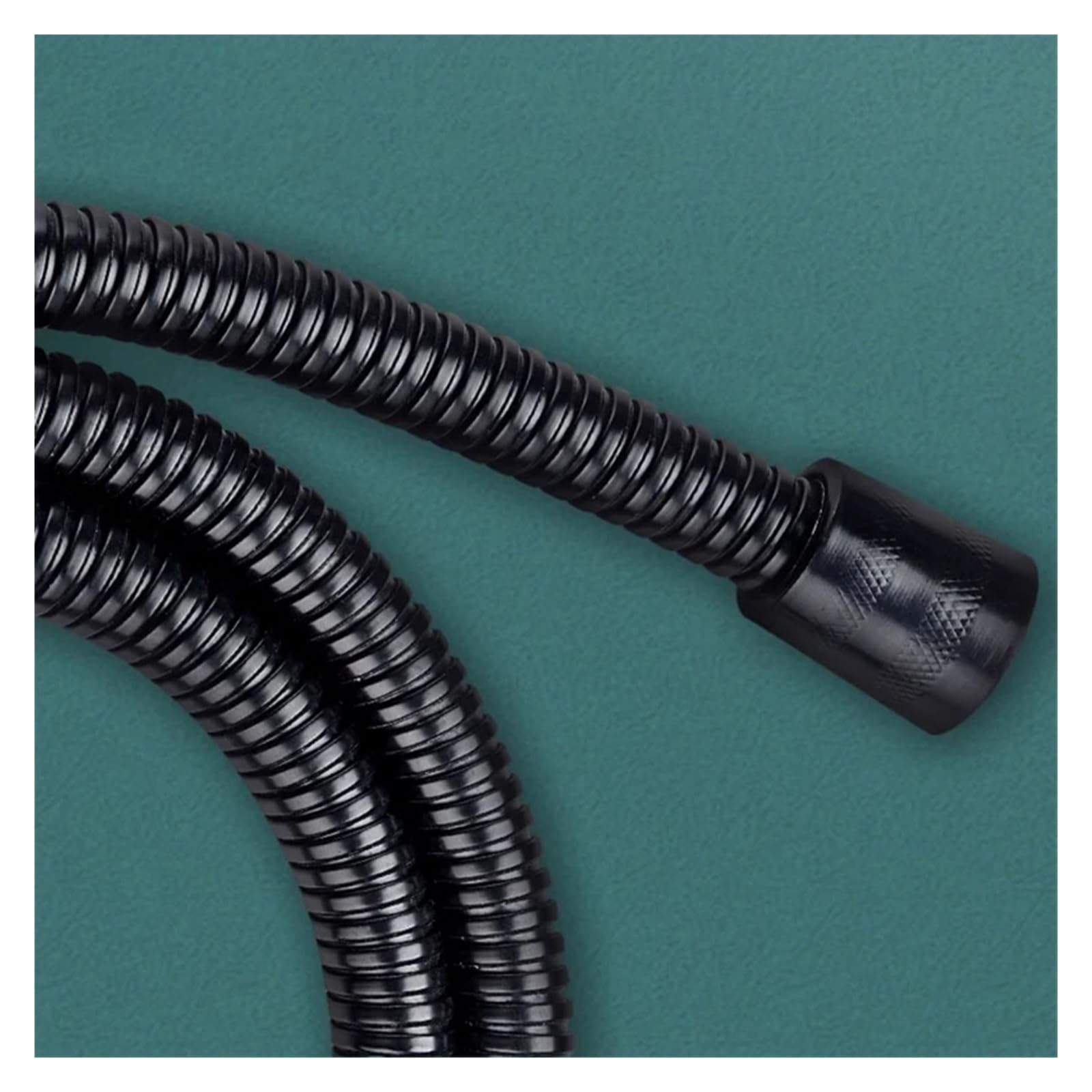 1,5 M Schwarz 304 Flexible Dusche Schlauch Lange Badezimmer Dusche Wasser Schlauch Verlängerung Sanitär Rohr Ziehen Rohr Bad Zubehör(Black,200cm)