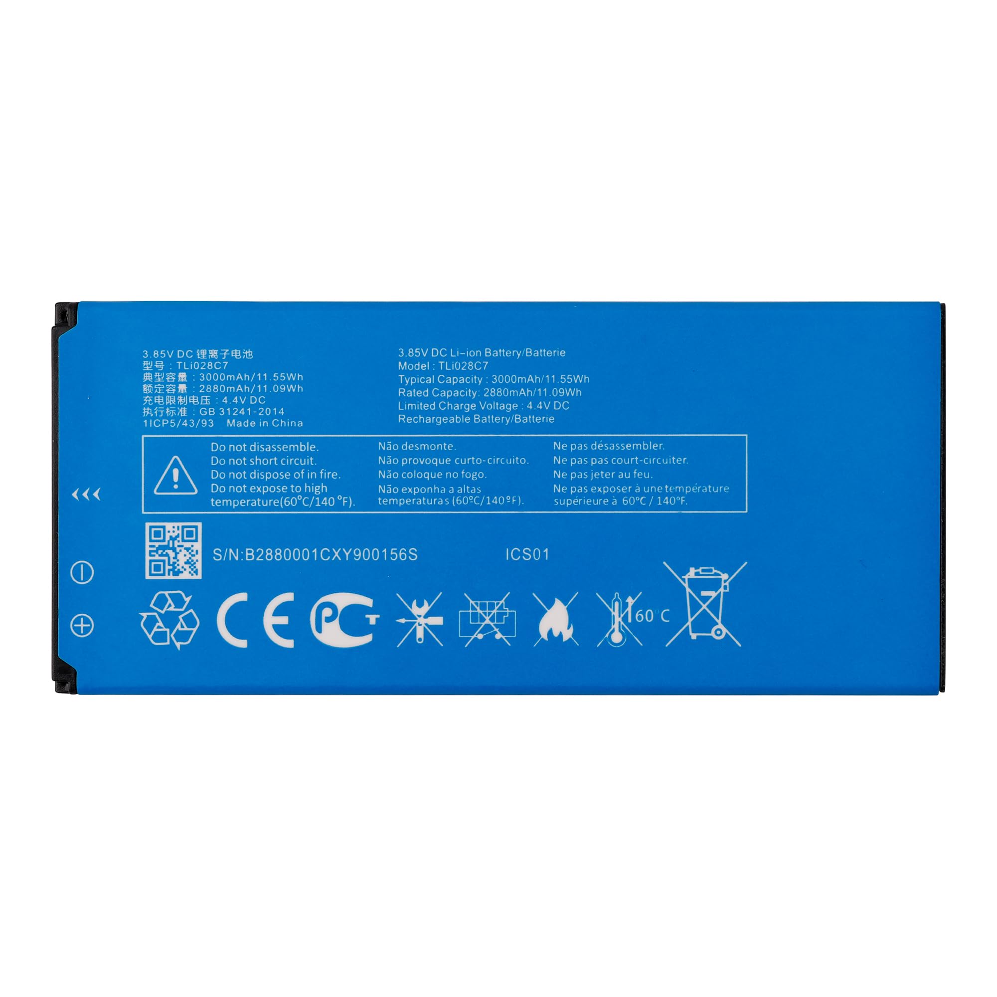 SWARK New Rechargeable Battery TLi028C7 Compatible with Alcatel per 1A 1B Year 2020 Phone 5002H Tracfone A3 A509DL with Tools
