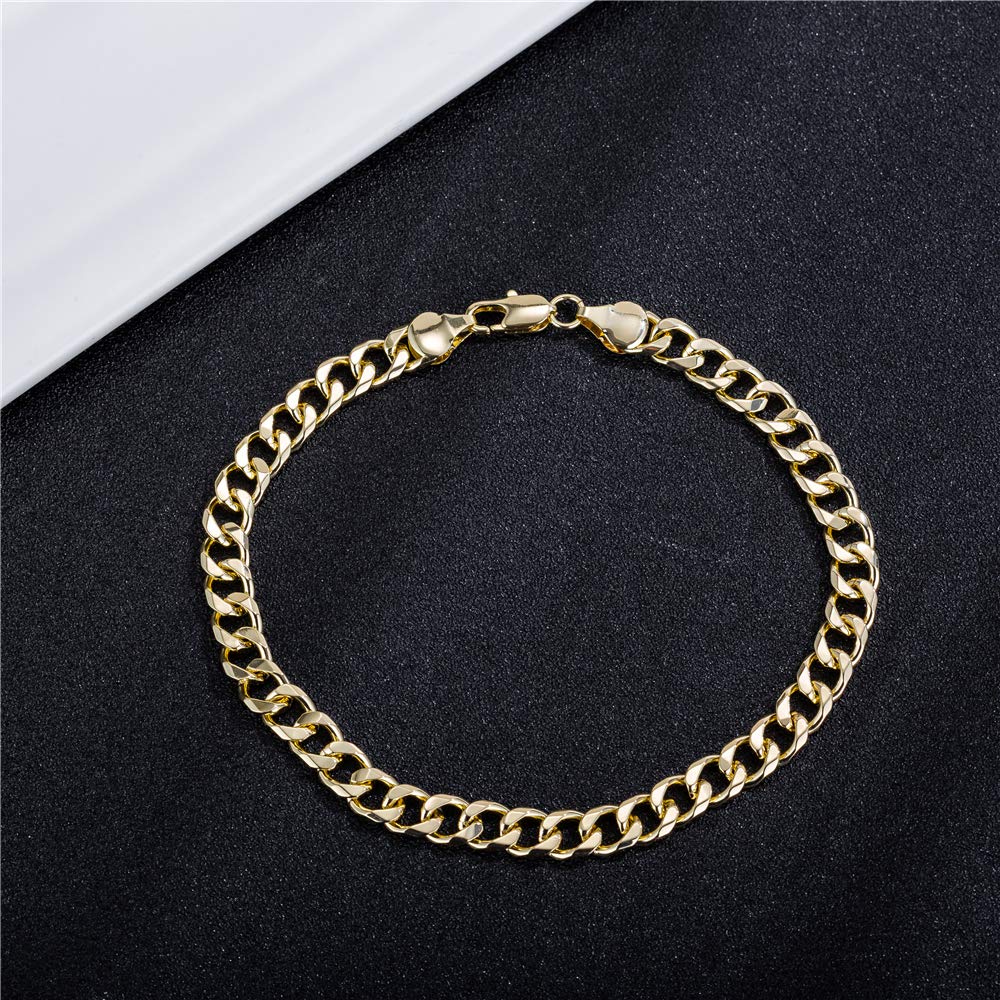 【つけっぱなし可能！】K18Gold Anchor Chain Bracelet / Anklet Amazon.com: HAXIYA Gold Ankle Bracelets for Women Waterproof