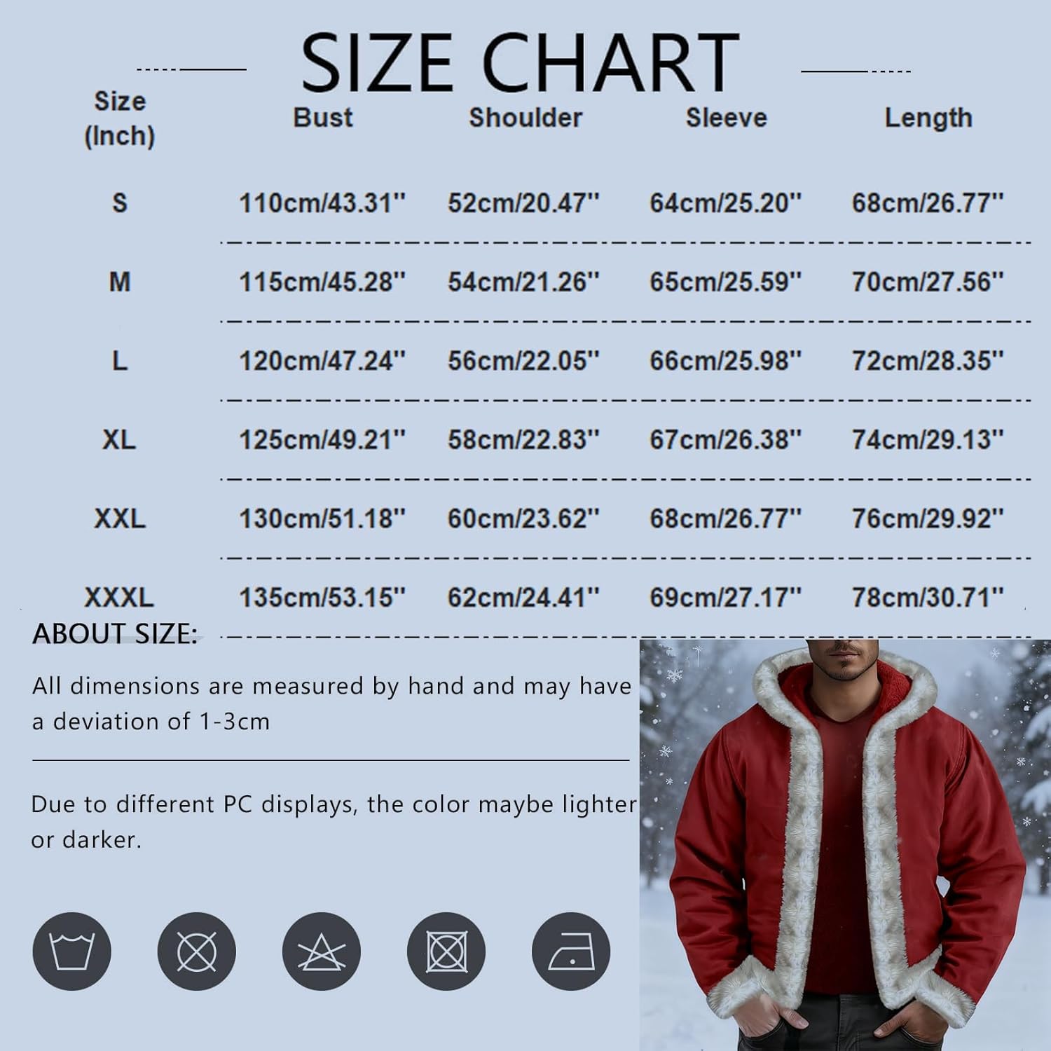 Winter Jacket Men 2025 Thermal Sweatshirt Lightweight Long Sleeve Warm Big and Tall Mens Fashion Cloth
