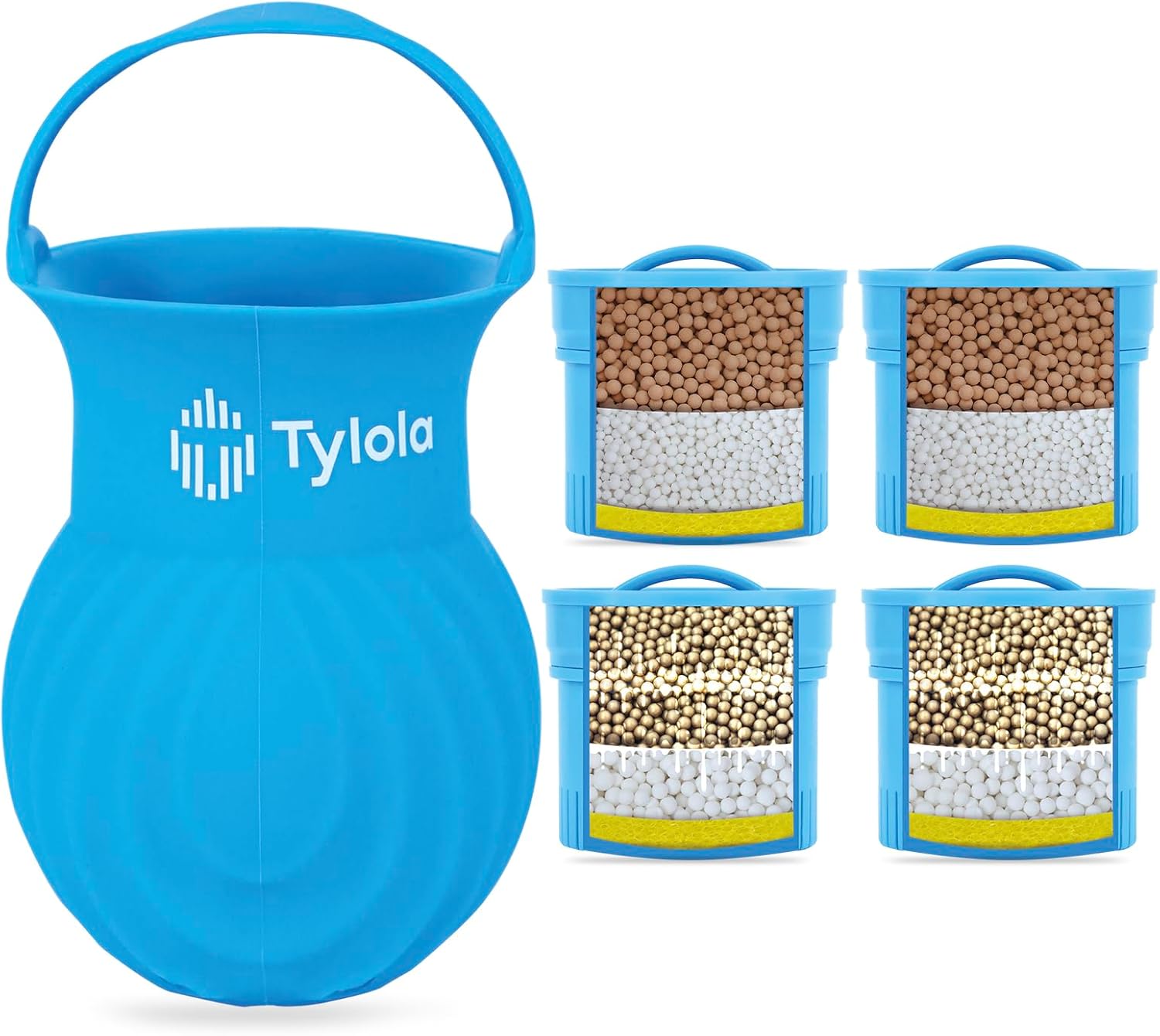 Bathtub Water Filter for Purified Bath& Zeolite Detox-Ionic Bathtub Ball Filter Bundle