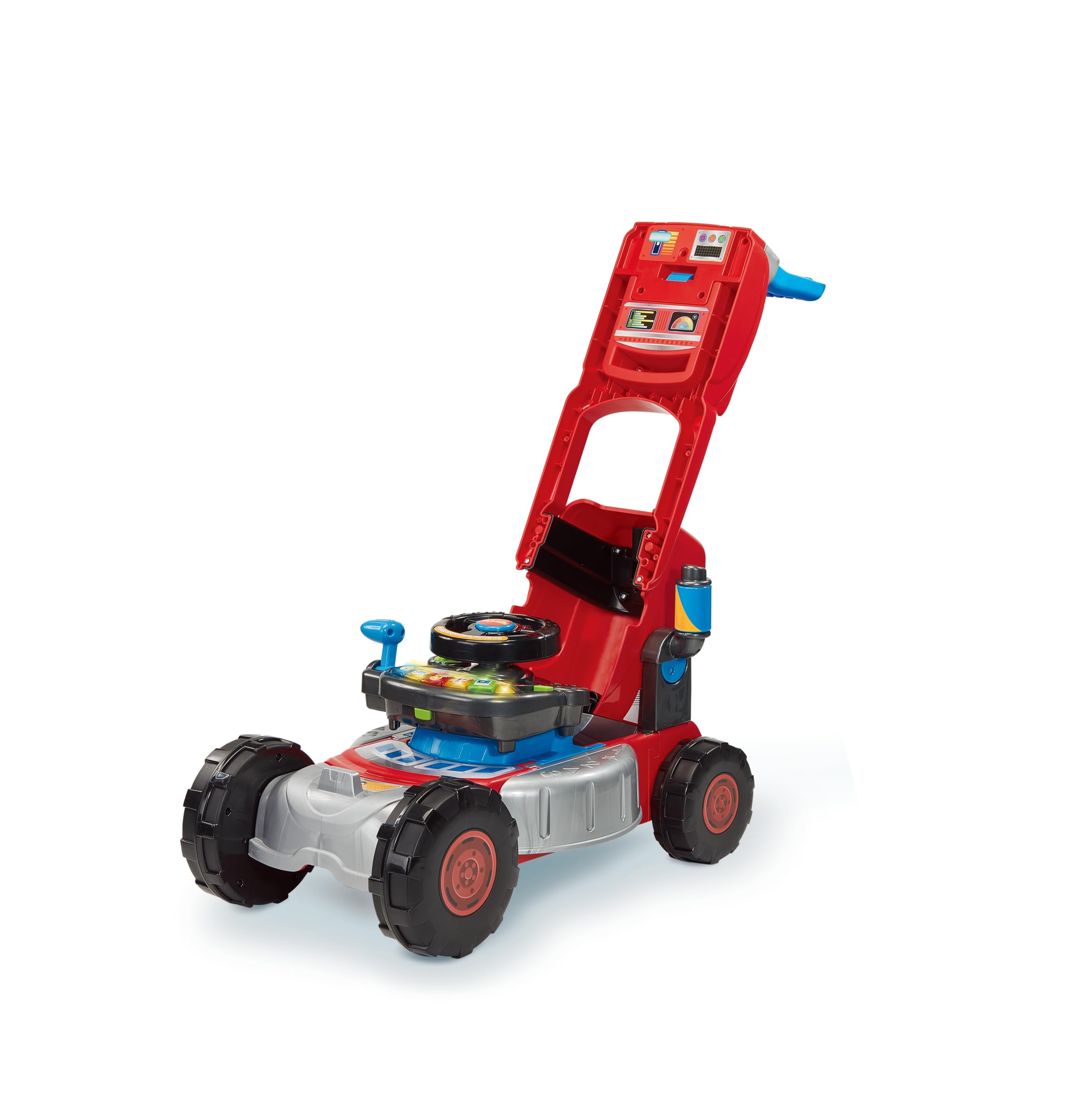 VTech Tracteur 3 en 1 pour bébé - Tondeuse autoportée - avec Panneau conducteur - Jeu imaginatif - Effets sonores - Jeu interactif - Convient aux Enfants de 12, 18 et 24 Mois - Version Anglaise