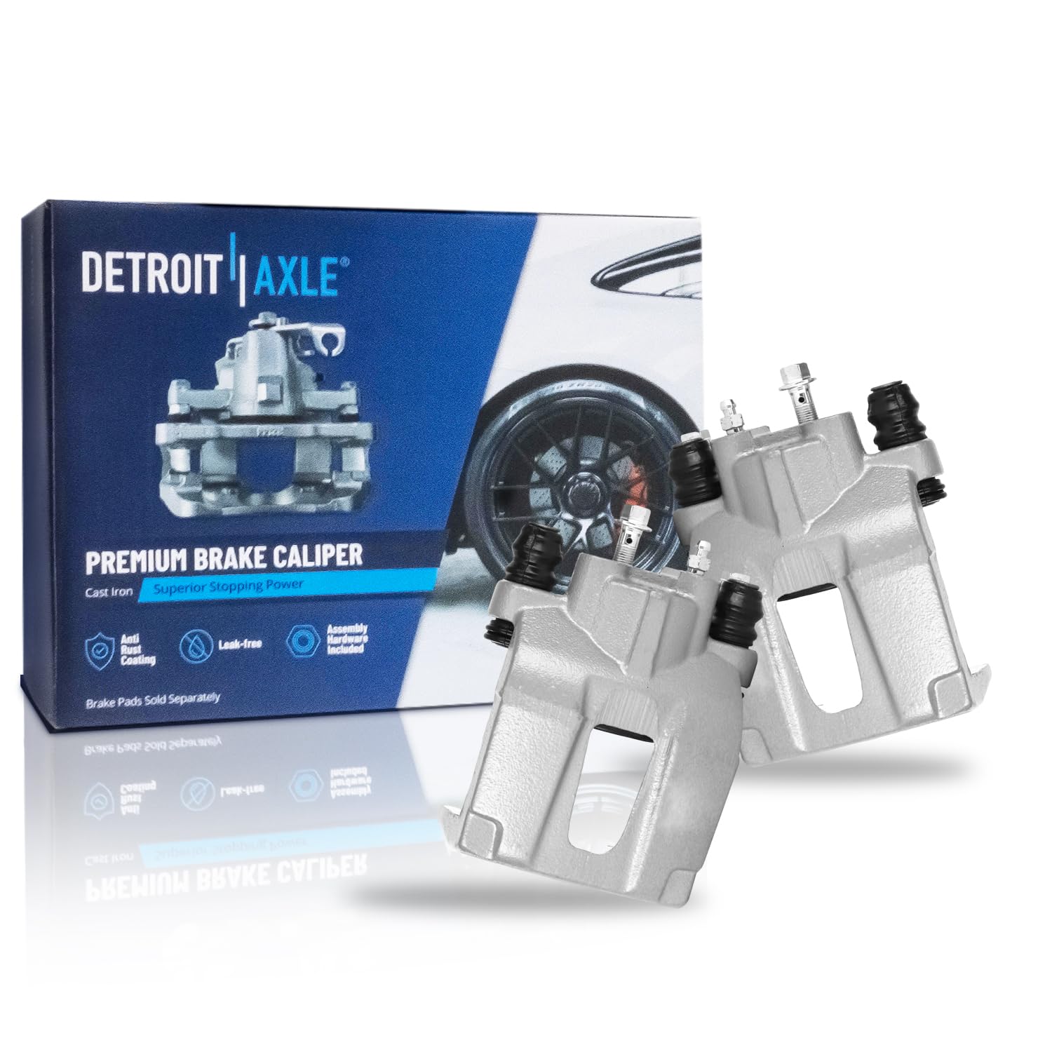 Detroit Axle - Rear 2pc Brake Calipers for 2004-2015 Nissan Titan