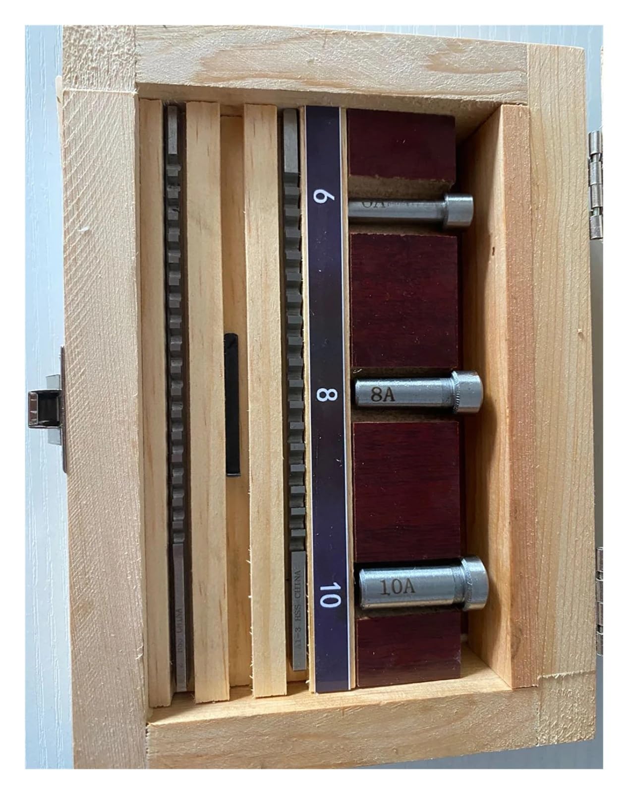 HSS-Passfedernut-Räumnadel-Set metrische Größen 2 mm 3 mm A-Räumnadeln 6/8/10 Bundbuchsen CNC-Schneidwerkzeuge