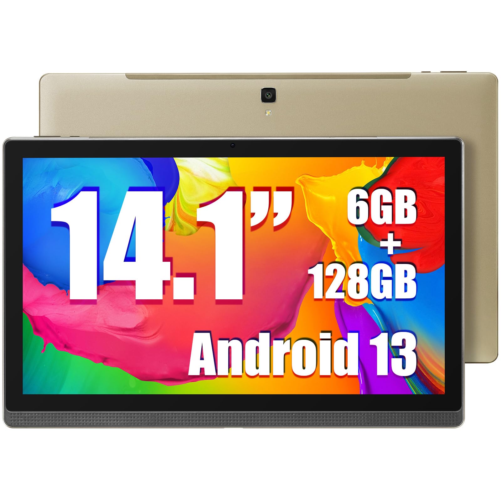 MESWAO Mes-B1 Tablet, 14.1 inch Android 13 Tablet with 1920