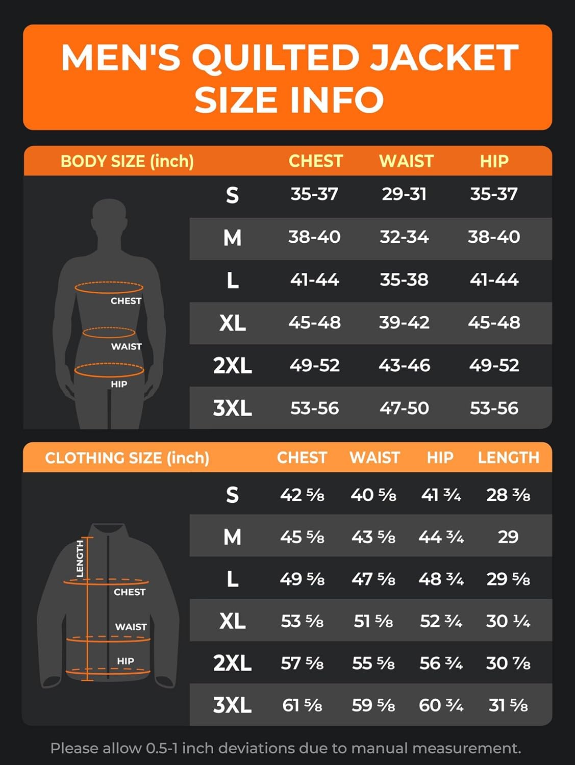 ORORO Men's Lightweight Quilted Heated Jacket with Heated Collar, Heated Quilted Coat with Battery - Image 7