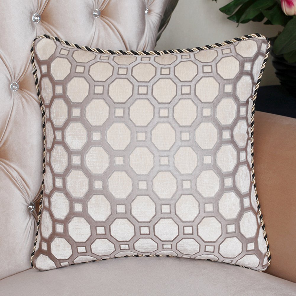 Coussin lombaire géométrique 60x60 cm moderne VersionB pour soutien du dos