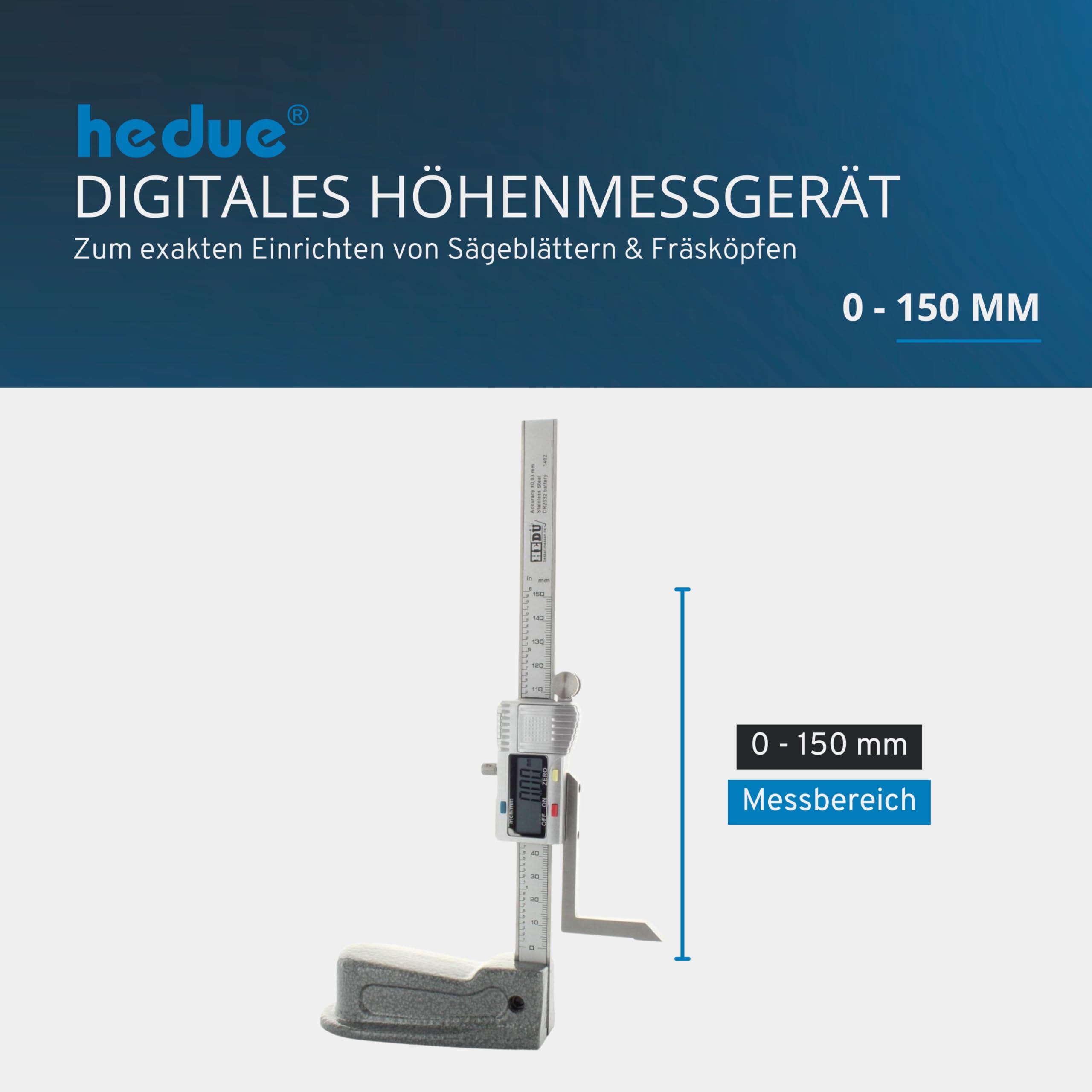 MITUTOYO 514-102 hoogtemeter met noniusaflezing - 0-300mm | Klium