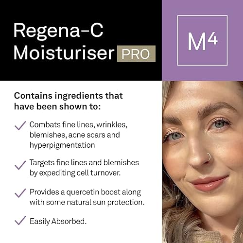 Miniatura 2 de facetheory Regena-C Moisturiser M4 Pro - Crema de retinol profesional, hidratante facial, ácido hialurónico, vitamina E, crema facial