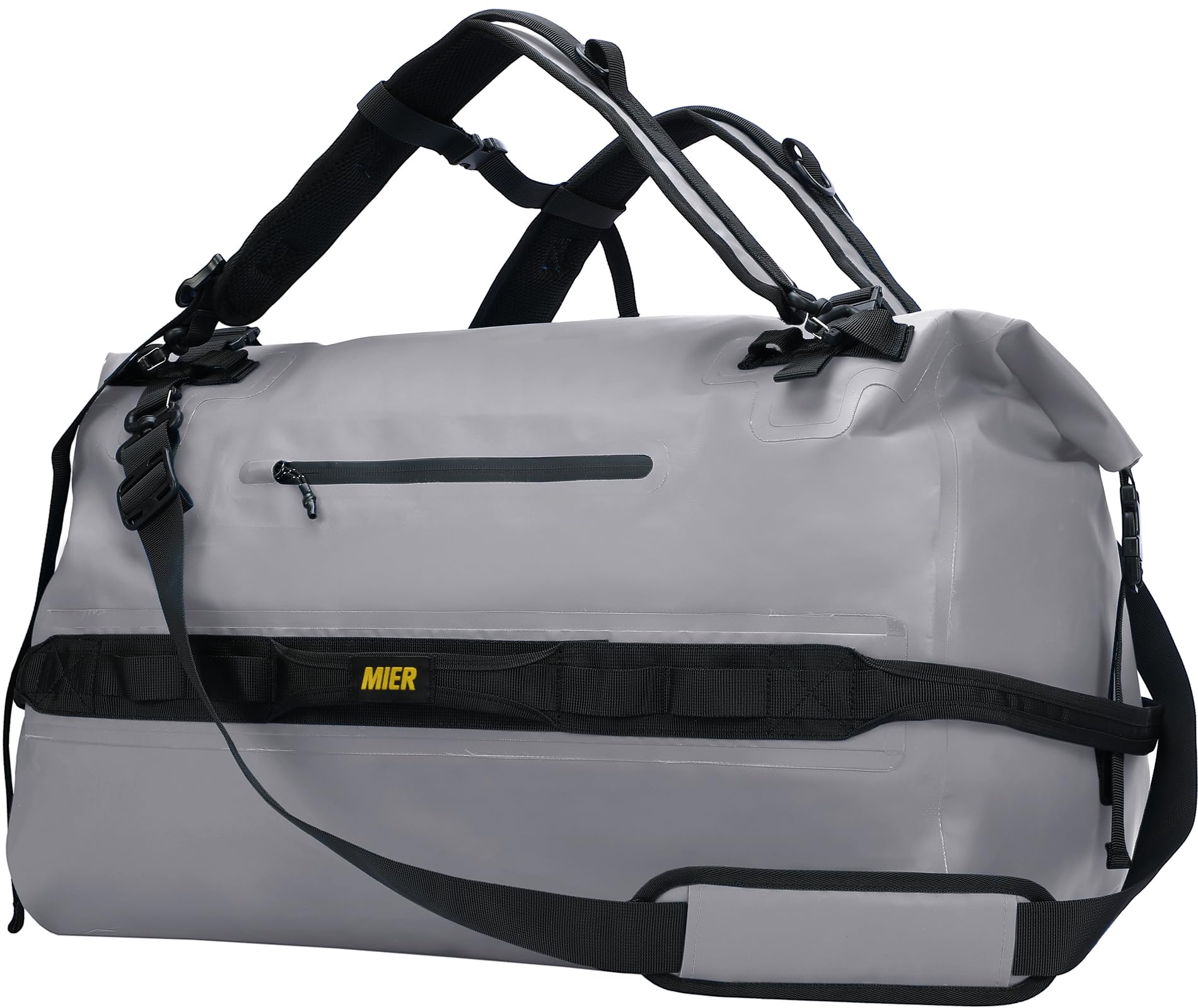 MIERLarge Waterproof Duffel Bag Rolltop Dry Backpack Duffle Bags for Kayaking, Rafting, Boating, Swimming, Camping, Travel, Gym, Beach, 60L/80L