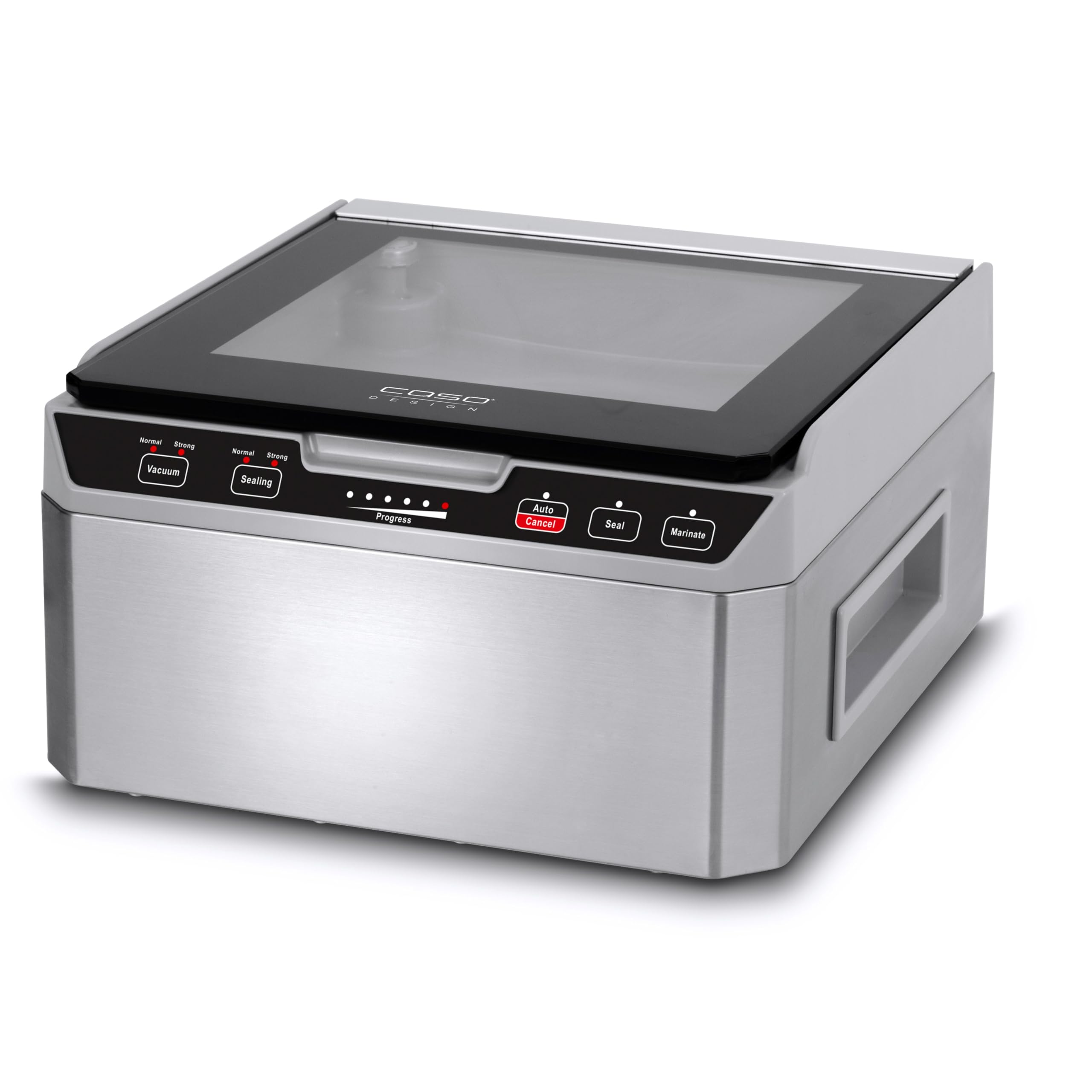 CASO VacuChef 40 - Macchina sottovuoto professionale compatta a camera per alimenti, aspirazione potente da 70 L/min, capacità di 3 litri – acciaio inox