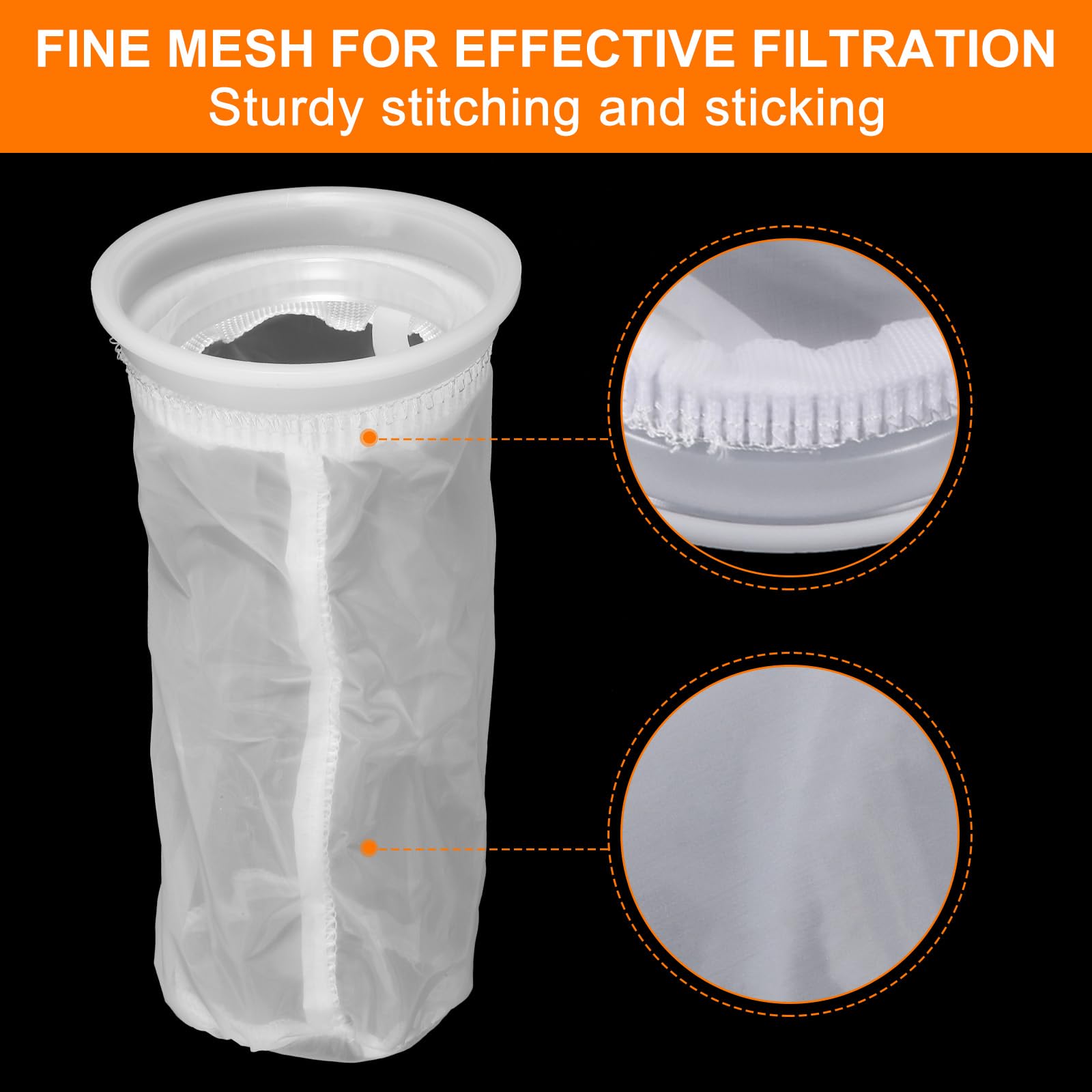 PATIKIL 45° IBC Tapa Filtro Cubierta 245mm Plástico Ton Barril Cubierta con Lavable Nylon Filtro IBC Manijas Manguera Adaptador para Lluvia Tanque 1000L IBC Tanque Rojo Blanco