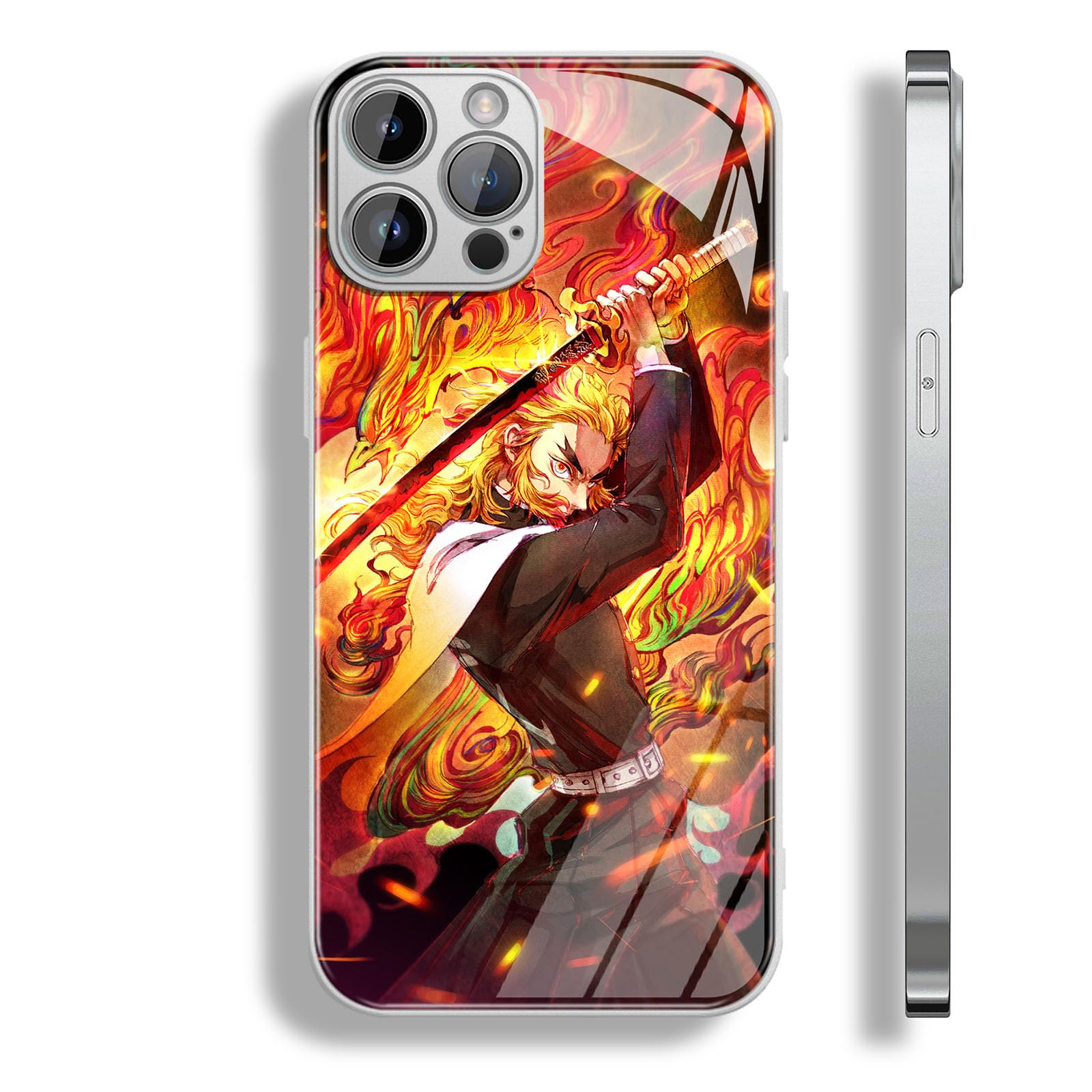 【当選品】鬼滅の刃　煉獄杏寿郎　スマホケース＆ステンレスボトル Amazon.co.jp: 鬼滅の刃 スマホケース 煉獄杏寿郎 えんばしら