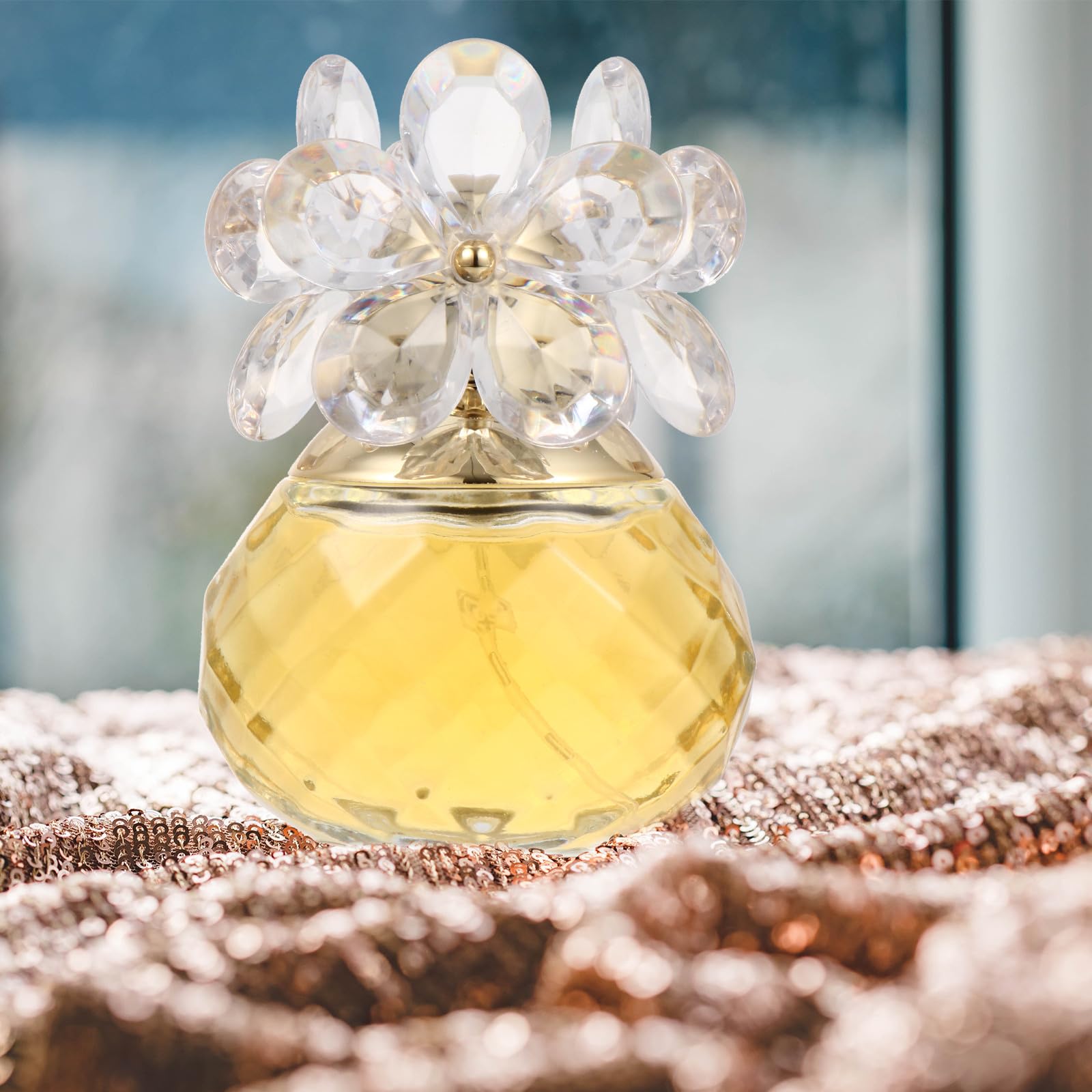 Perfume para Mujer 55ml Fragancia Floral Ligera y Portátil en Vidrio, Adecuado para Usar Después Ducha o Antes de Salir Noche