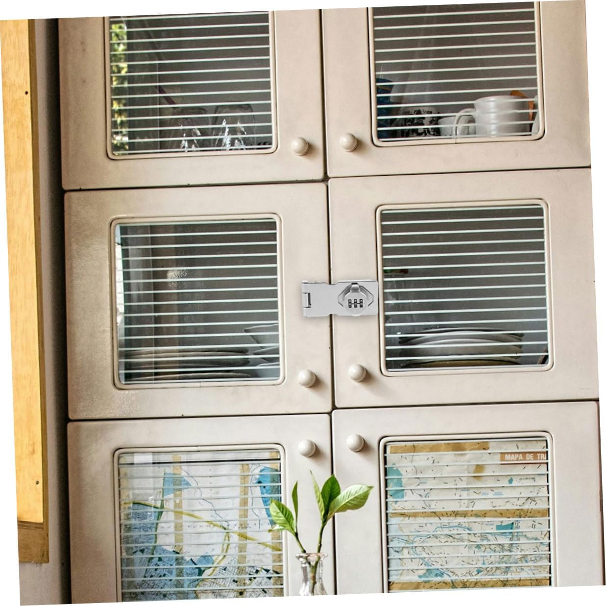 Generic Mechanical Password Lock for Cabinet and Drawer Anti-Theft Combination Lock with Screw Installation 4.5-inch for Office and Home Storage Security