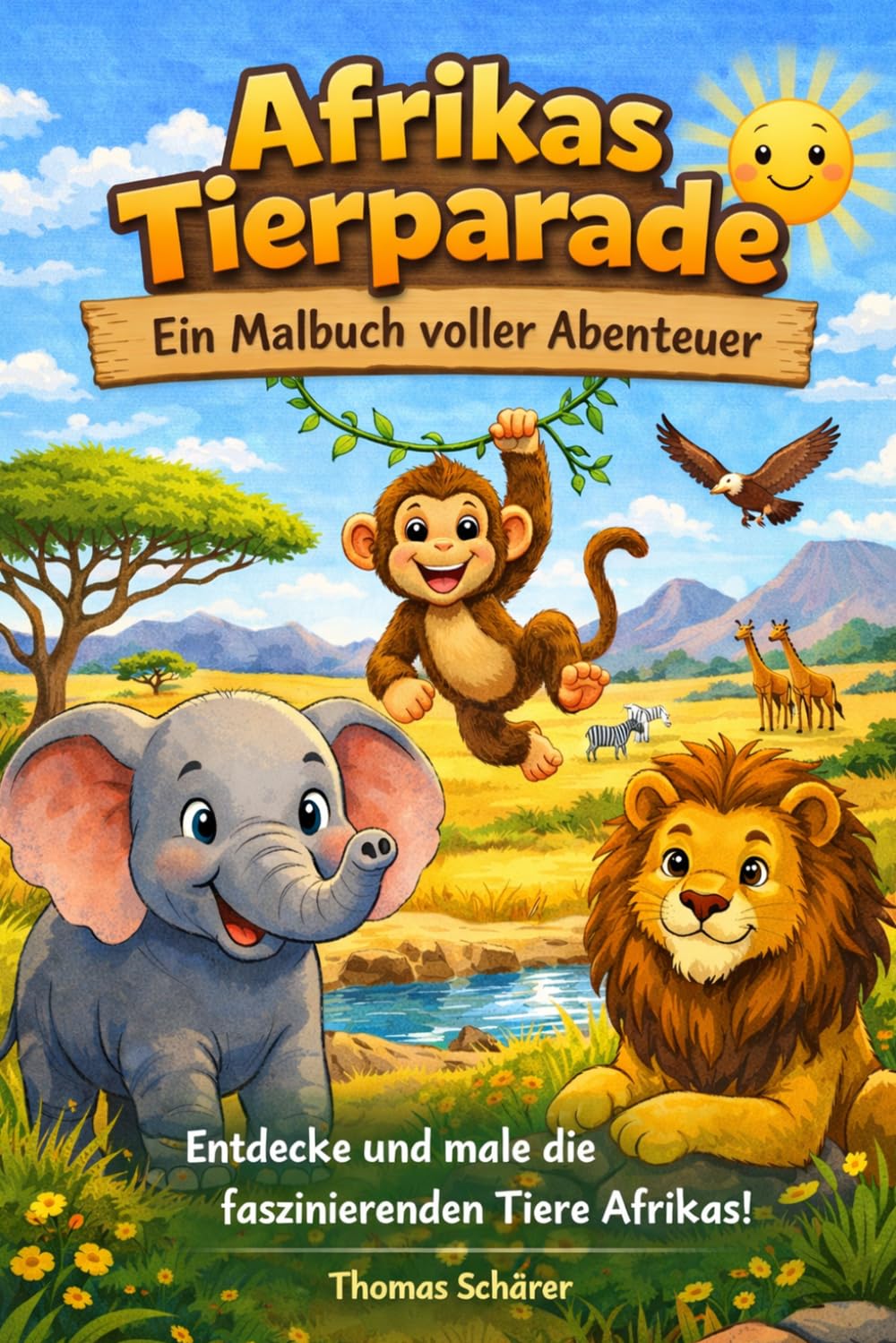 Afrikas Tierparade - Ein Malbuch voller Abenteuer