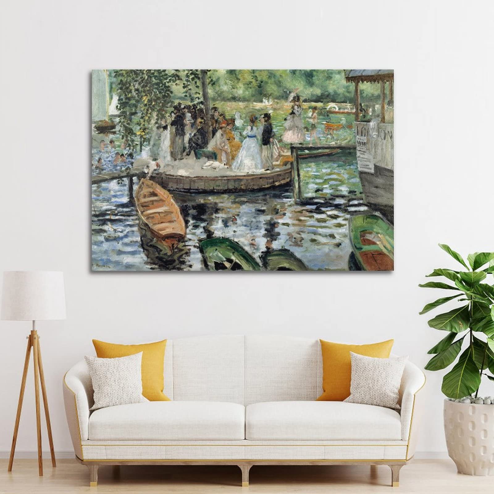 ピエール＝オーギュスト・ルノワール、【ラ・グルヌイエール】 セーヌの水浴（ラ・グルヌイエール） Bath in the Seine / La