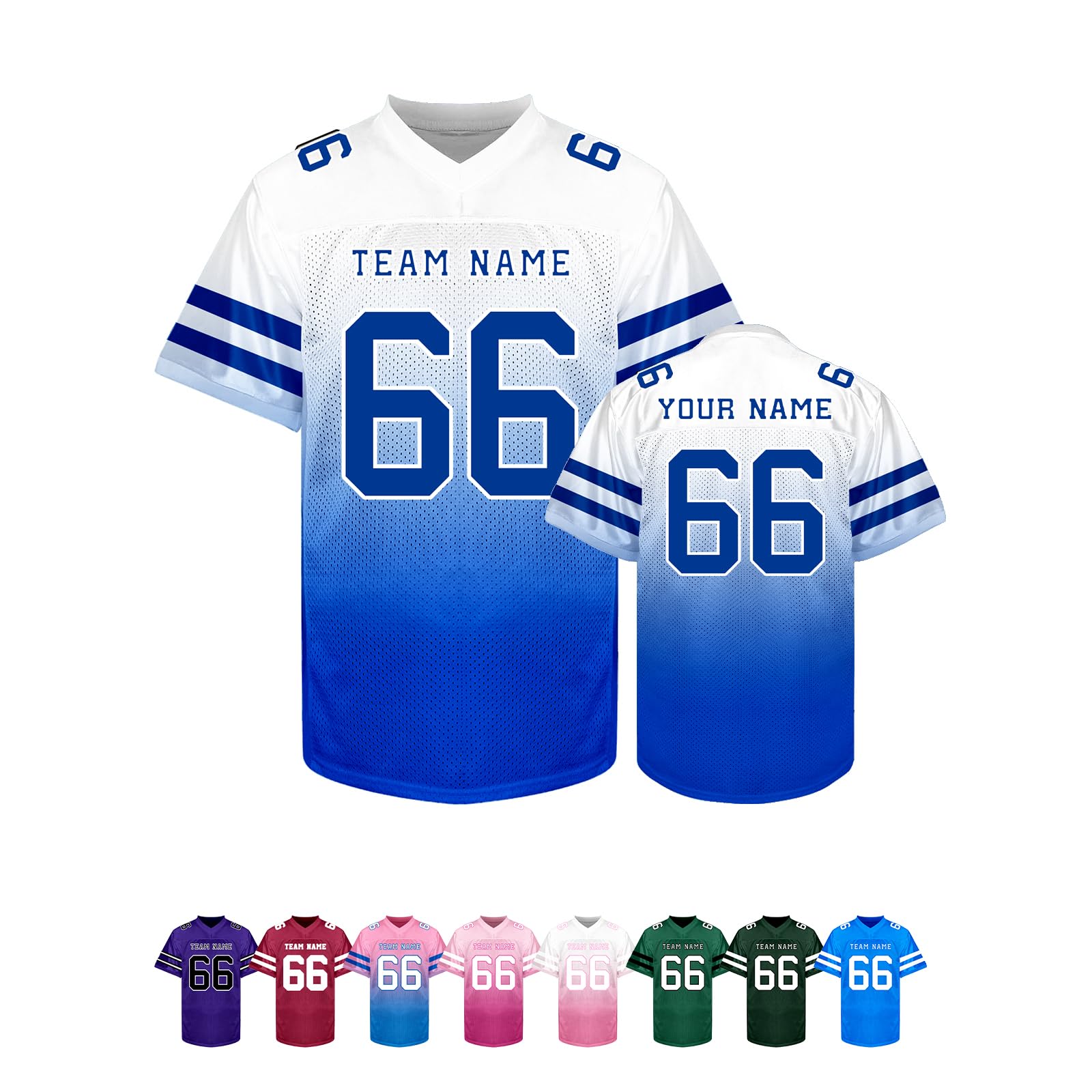 Custom Football Jersey Personalized Team Name Number Logo Customized Shirt for Men Youth Women Kids