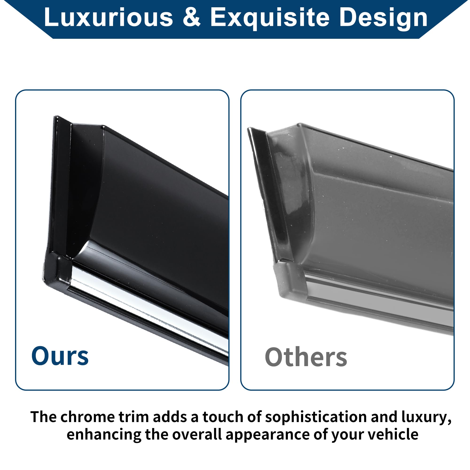 Seitenfensterabweiser für Lexus NX250 NX350 NX350h NX450h+ 2022-2024 Seitliche Fensterlüftungsschirme Regenschutz Sonnenschirme Windabweiser Fensterschattierungen