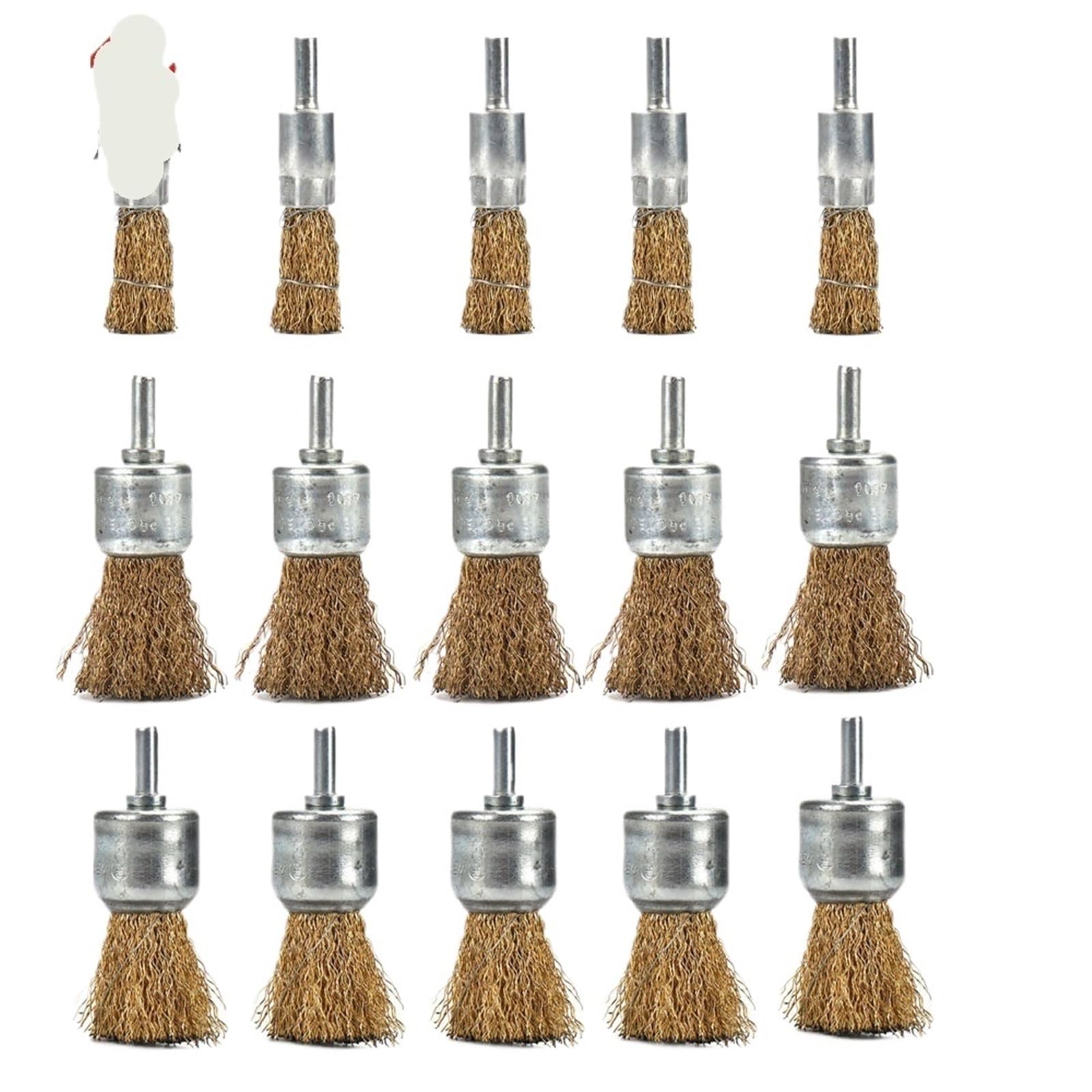 Brosse Coupe Abrasive Nylon Brosse métallique Roue Tasse Laiton Fil d'acier