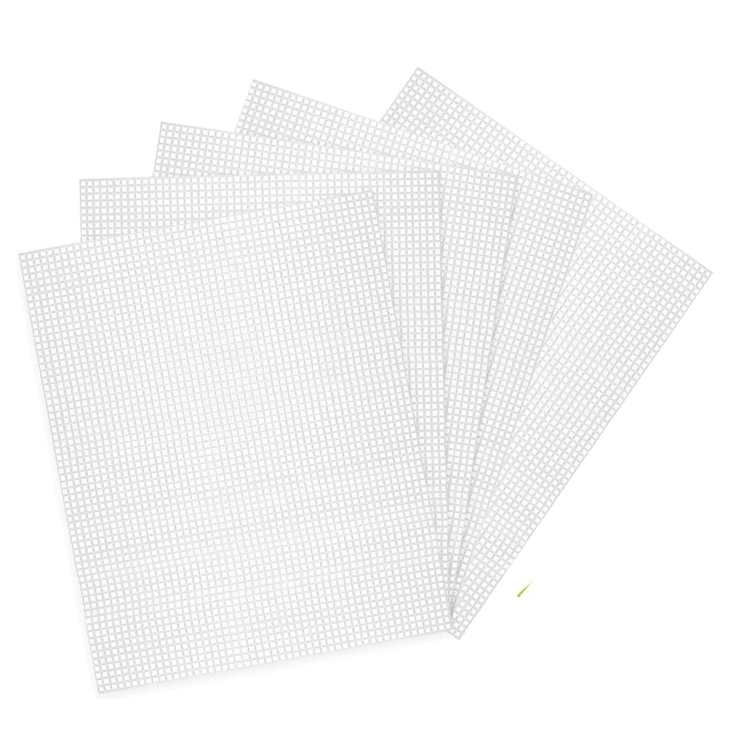 MatForest White Cross Stitch Canvas Sheet for Sewing, Embroidery, Fish