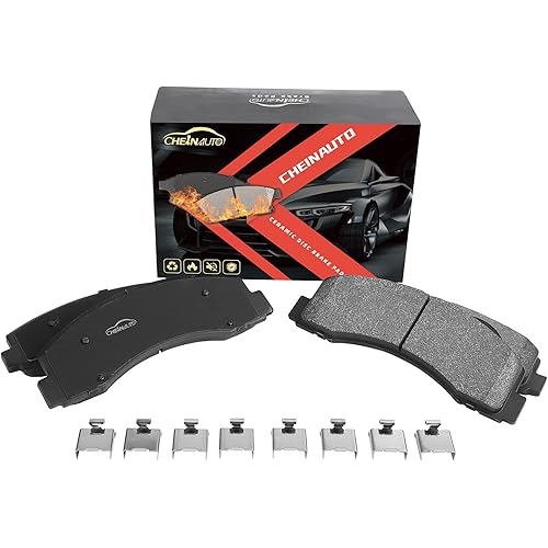 4Pcs Premium Ceramic Front Disc Brake Pads Compatible for 2010-2017 Expedition, 2010-2017 f150, 2010-2017 Navigator