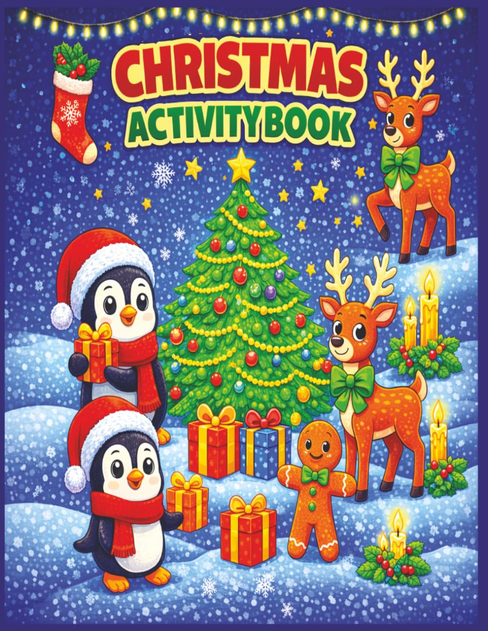 Christmas Activity Book: Fun Coloring Pages, Word Searches, Crosswords, and Mazes to Celebrate the Holiday Season | 8.5x11 inches | 80 coloring pages ... Coloring & Activity Book Series for All Ages)