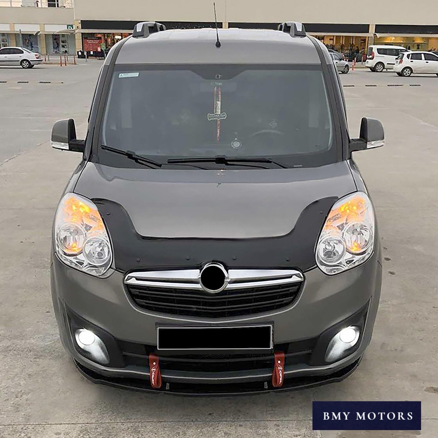 BMY Hood Deflector/Front Bug Shield Compatible for Opel Combo D 2012-2018 Hood Guard Bonnet Protector | Particles & Bug | Car Accessories