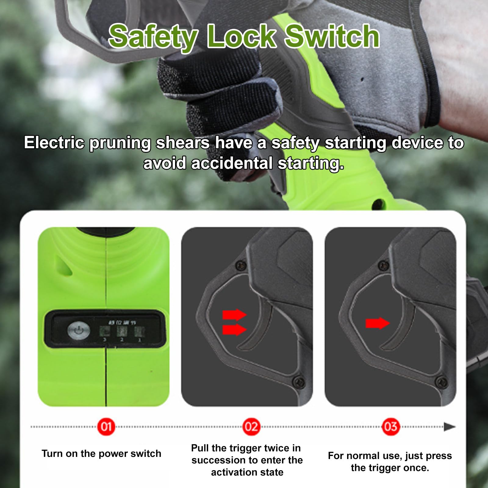 Tijeras De Podar Eléctricas A Batería, con Pantalla Digital, Podadora De Mano para Vid O Maceta, Kit De Corte De Ramas De 980 W, con 2 Baterías, para Ramas De hasta 35 Mm De Diámetro