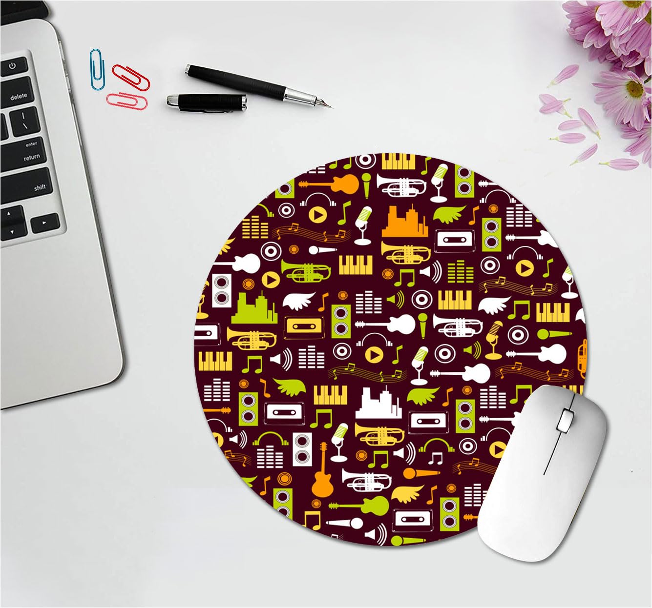 Mojolo Mouse Pad for Girls and Boys Laptop Desktop PC Cute Mousepads Rubber Base with Anti Skid Smooth Surface Mousepad (9 inches)(MP25-010)