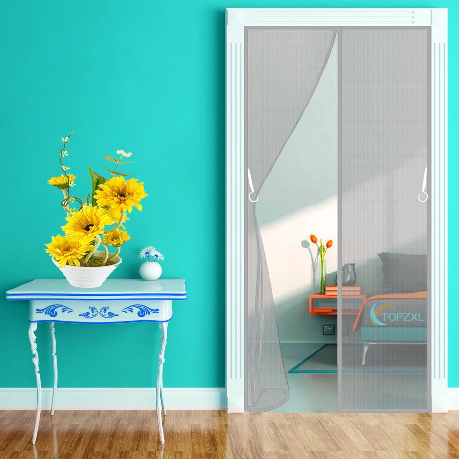 Fly Screen Door Keep Insects Out Mosquito Door Screen ToptoBottom