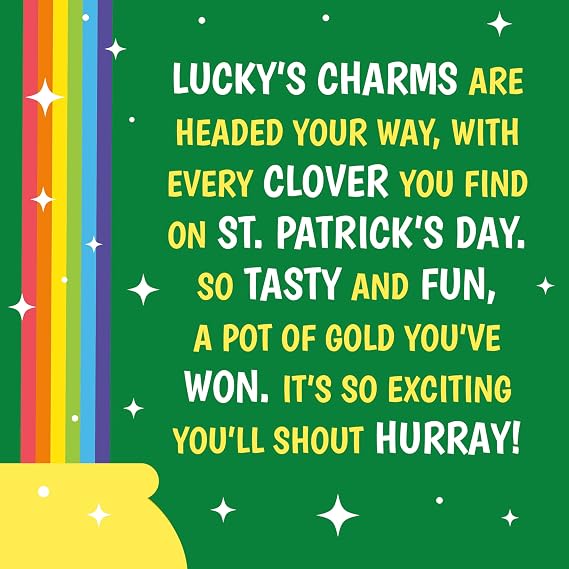 Lucky Charms Only Marshmallows Snacks and Baking Ingredient, St. Patricks Day Edition, 4 oz (Pack of 4)