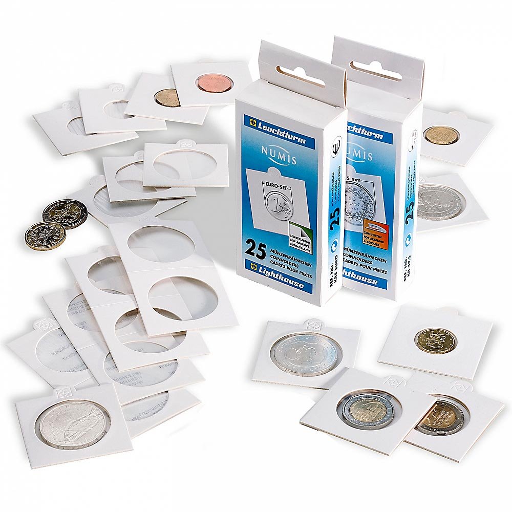 Marcos para monedas autoadhesivos Leuchtturm Matrix de 17,5 mm para colecciones de alta calidad 2