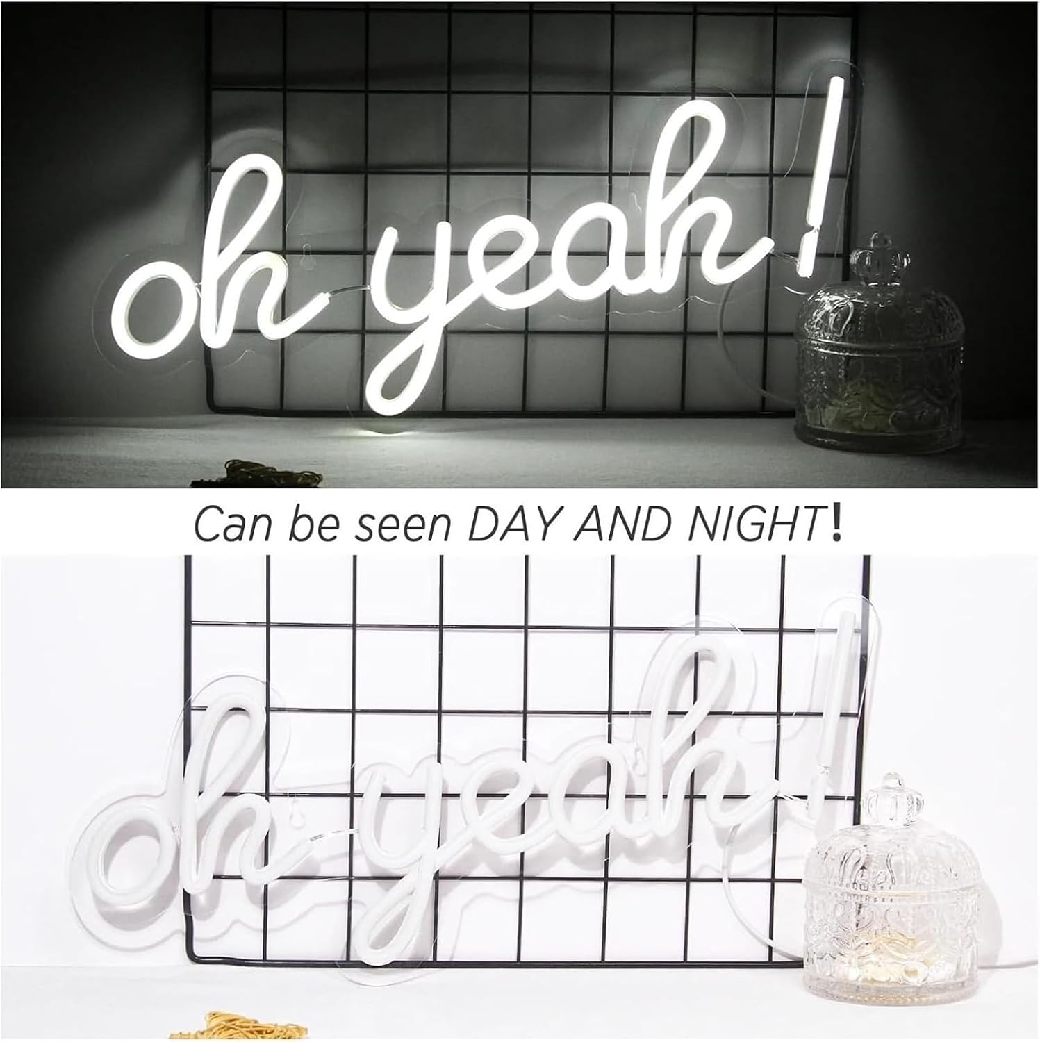 "Oh Yeah" Neon Room Decoration LED Wall Hanging Game Moment image 4