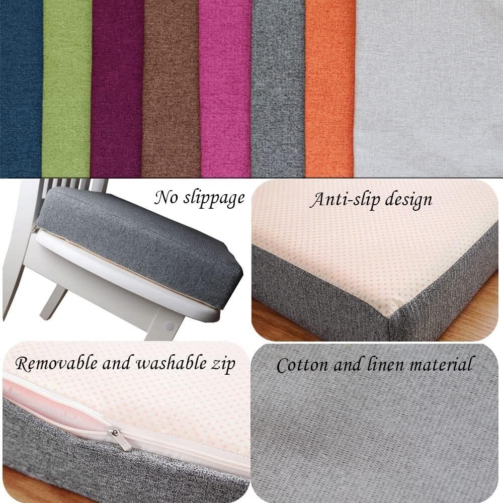 HAVARGO Sitzkissen 50x50cm - Memory-Schaum Für Stuhl & Liege