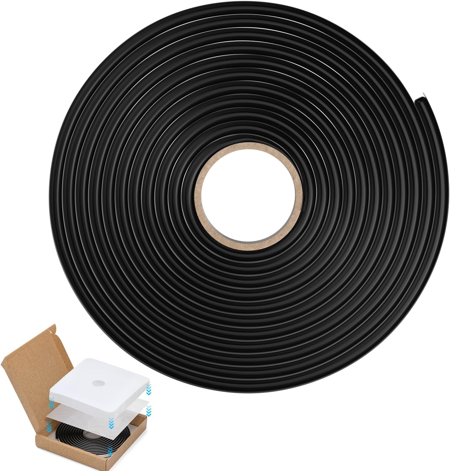 ZXMT Butyl Sealant Tape 1PCS Butyl Rubber Tape for Installing Car Part, Windows, Doors and Windshield, Black, Waterproof