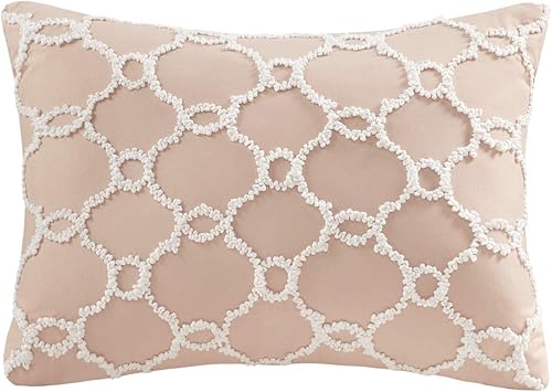 Miniatura 11 de MPE10-860 - Juego de cama para todas las estaciones, con almohada decorativa a juego, tamaño matrimonial (78 x 86pulgadas), color rosado y gris