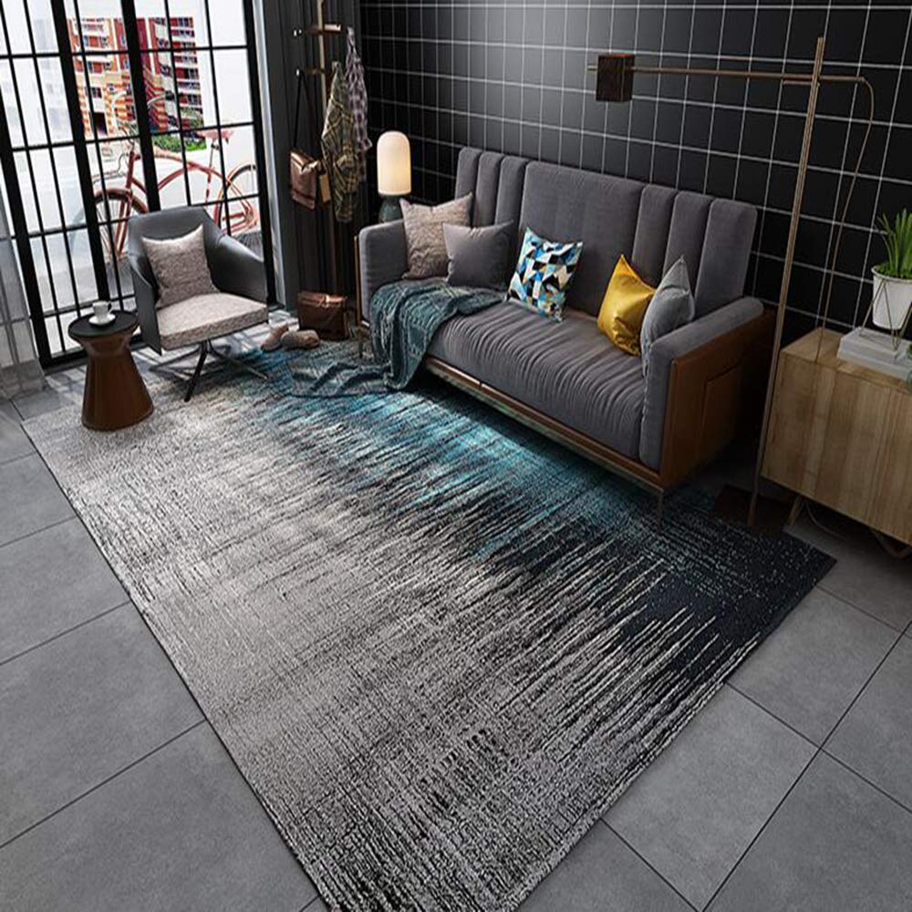 Tapis de salon lavable en machine en polyester résistant Love Home