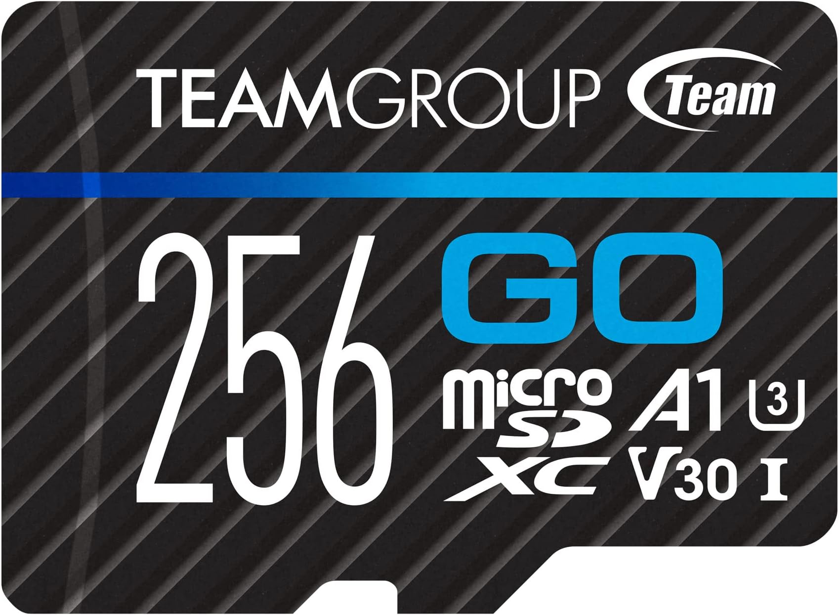 GO Card 256GB MicroSDXC UHS-I U3 V30 4K for Action Cameras & Drone High Speed Flash Memory Card with Adapter for Outdoor Sports&Vlog, 4K Shooting,GoPro&Insta360&DJI TGUSDX256GU303