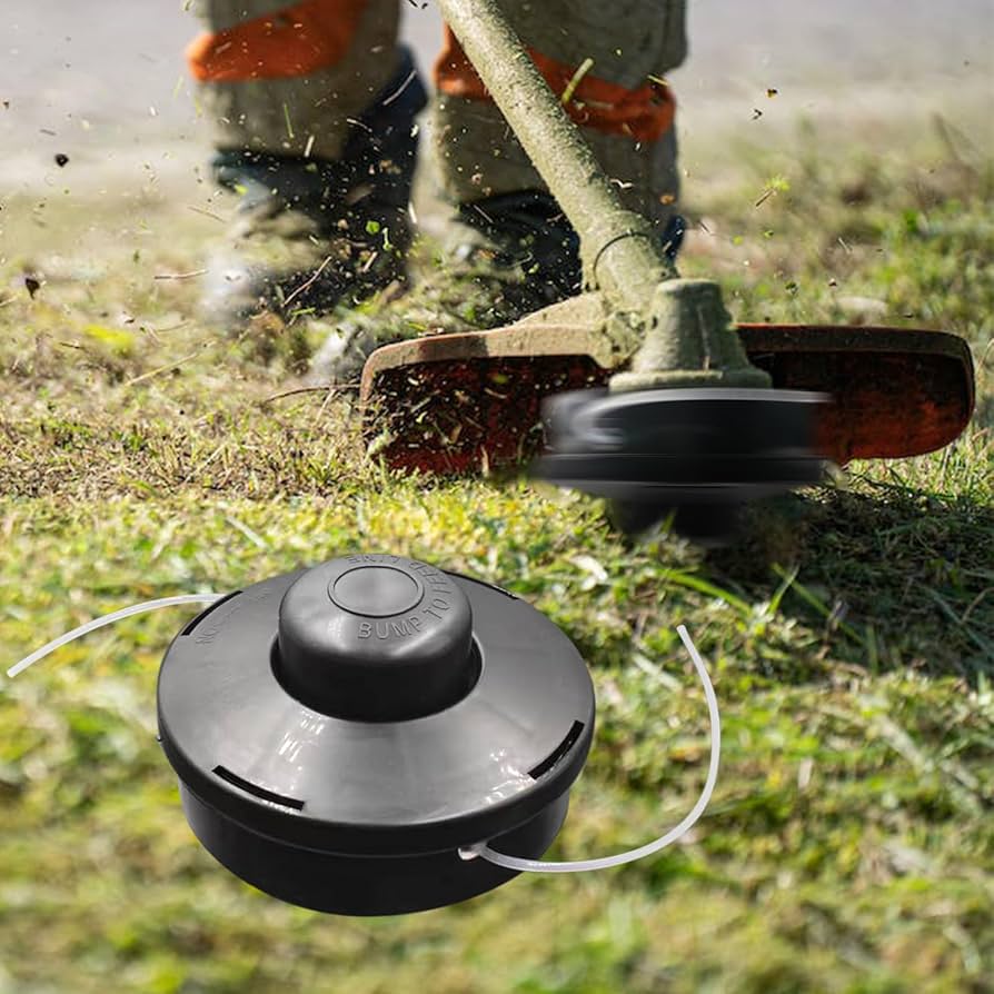 Poweka Universal Strimmer Head, 4 Pack Petrol Strimmer Replacement Head