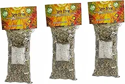 3 Banhos de Ervas Sete 7 Ervas Limpeza e Proteção do Corpo Astral