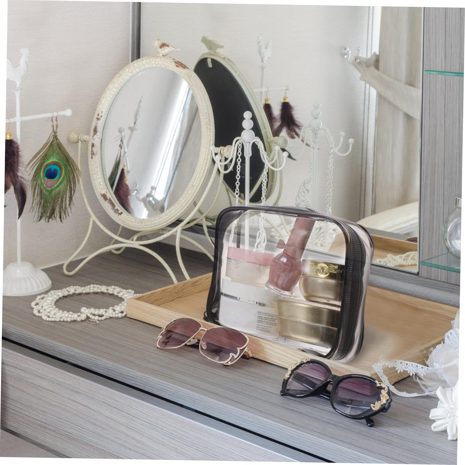 Healeved 8pezzi Borse Cosmetiche Impermeabili Custodie Per Makeup e Toiletry Organizer Maneggevole Per Cosmetici e